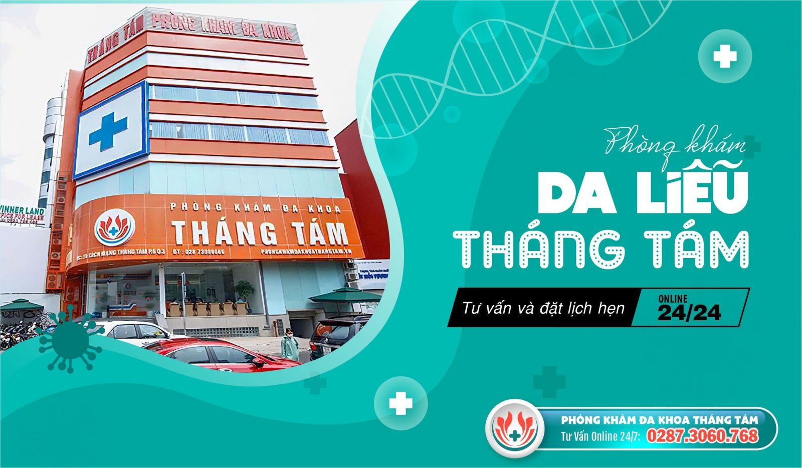 Phòng khám Da liễu Tháng Tám- Địa chỉ khám da liễu uy tín tại TP. HCM 