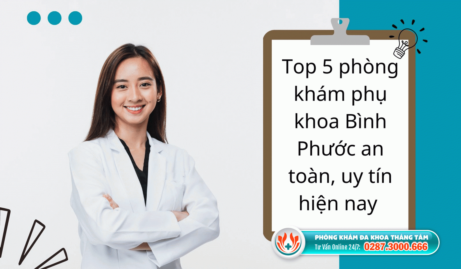 Top 5 phòng khám phụ khoa Bình Phước an toàn, uy tín